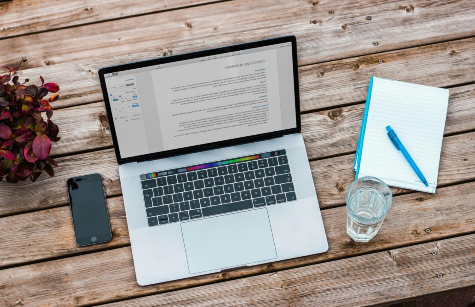 Course material example showing technical analysis